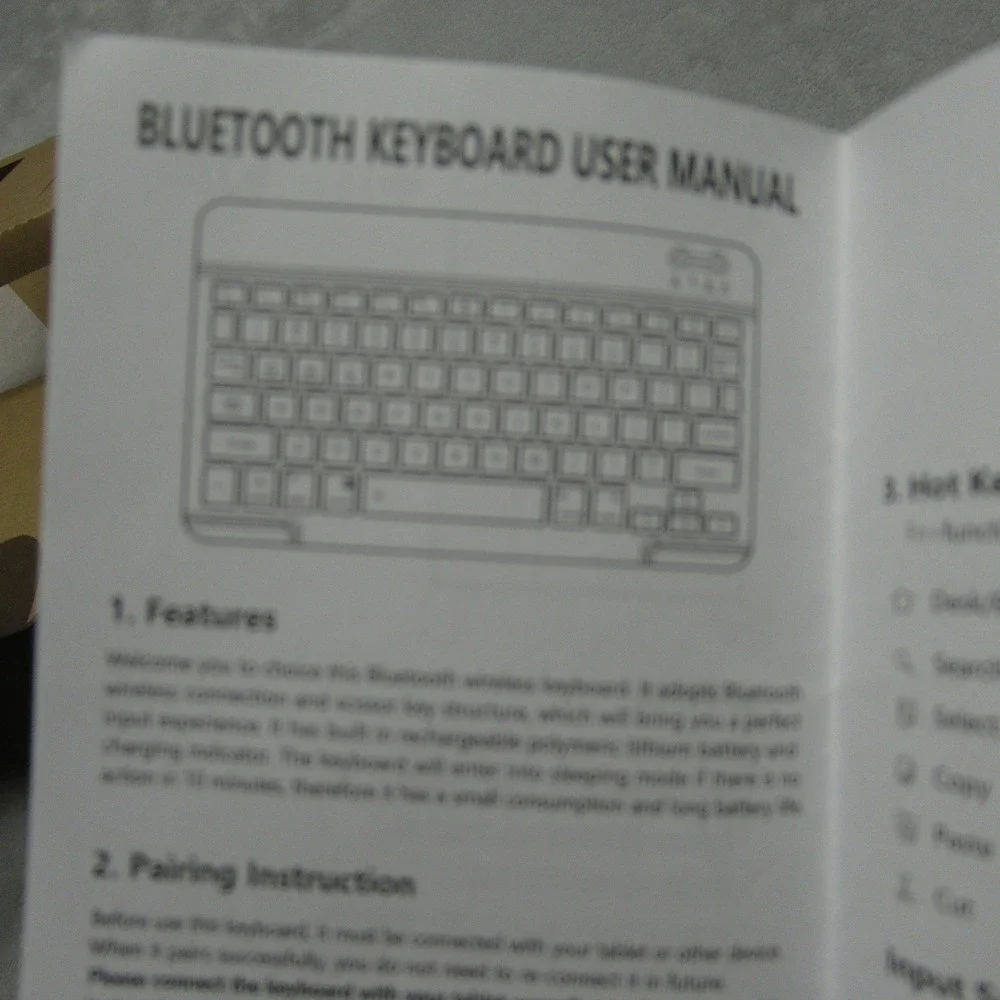 Keyboard & Case Wireless Bluetooth for Tablet Yellow Micro‎ USB NEW